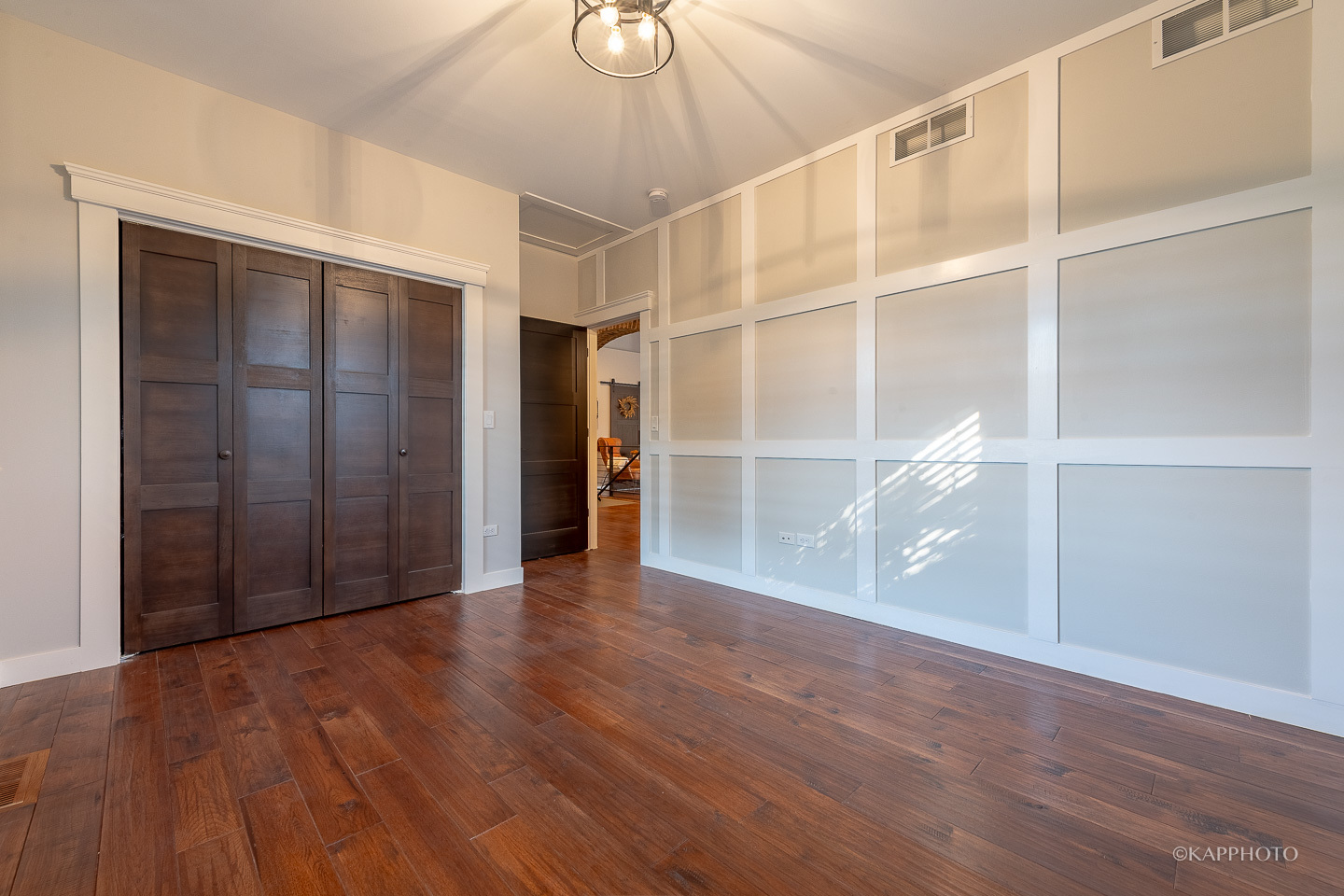 249 Easy Street Lake Holiday, IL 60552 - Photo 39 of 42 a view of an empty room with wooden floor and a window