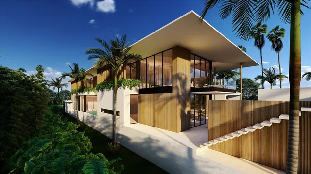 a view of a house with entertaining space