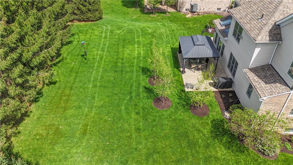 2019 Condor Lane Gibsonia, PA 15044 - Photo 37 of 39 an aerial view of residential house with pool and garden