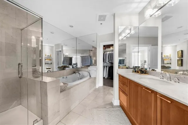 a view of a workspace with furniture