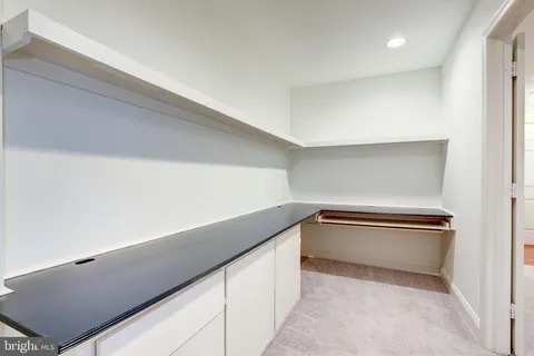 a view of a room with an empty space