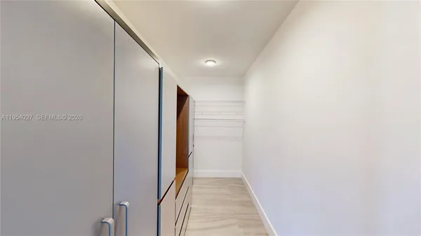 a view of hallway with stairs