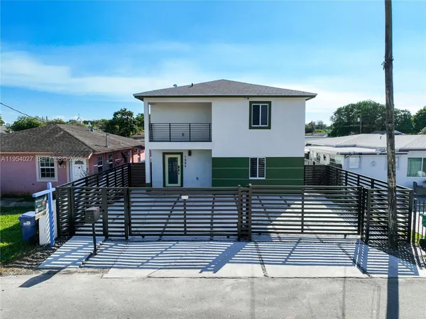 an aerial view of a city