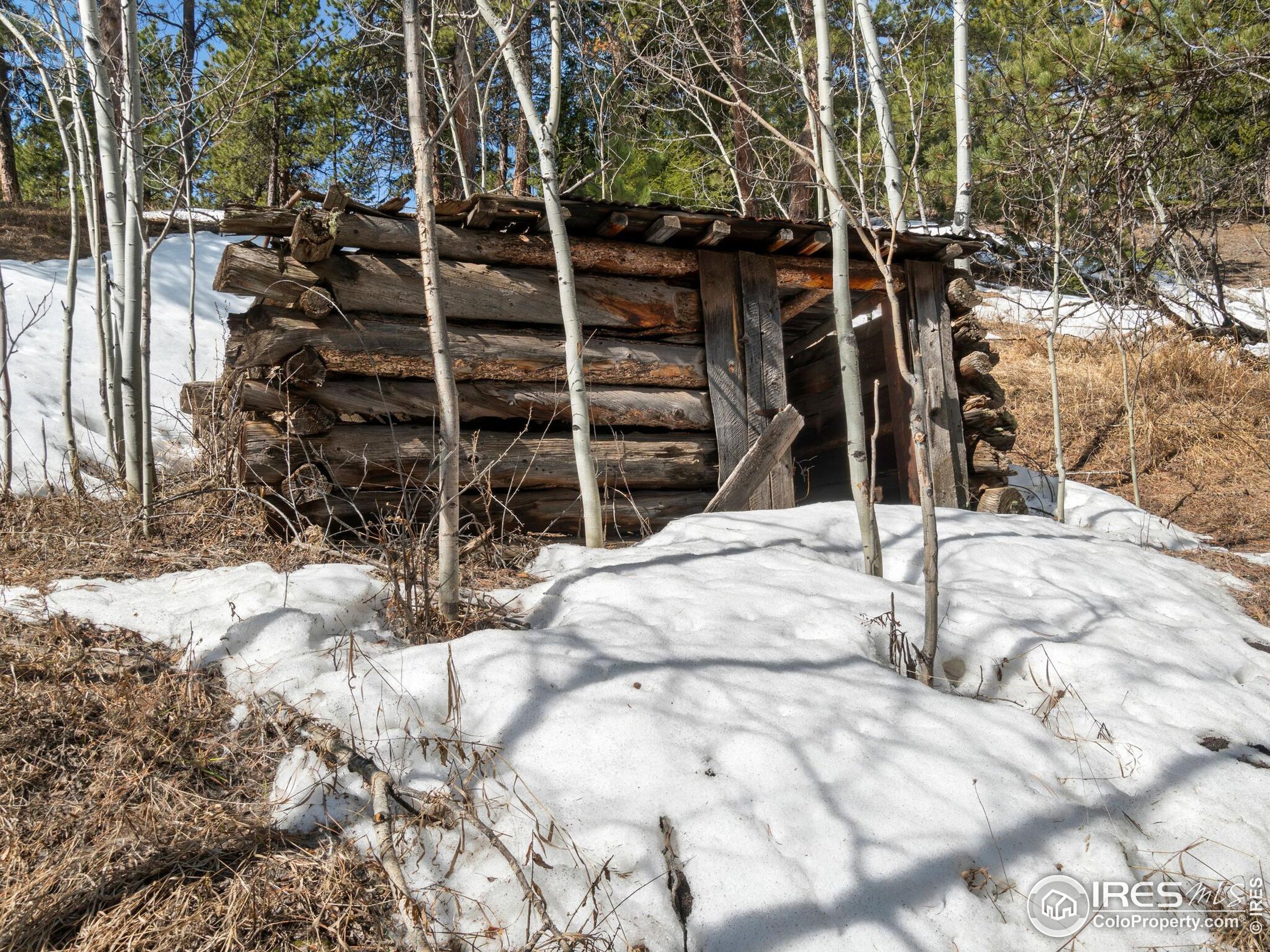 61 Rim Road Boulder, CO 80302 - Photo 24 of 33 a view of a wooden house with snow on the road