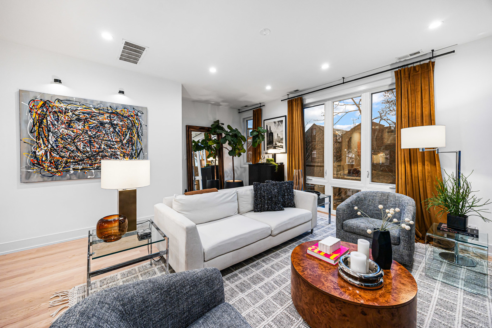 1738 West 17th Street, Unit 3 Chicago, IL 60608 - Photo 11 of 28 a living room with furniture and a large window