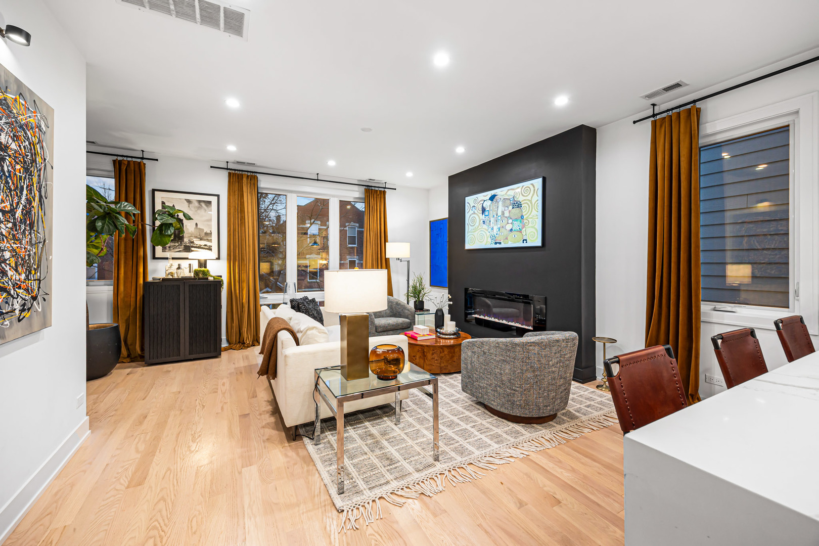 1738 West 17th Street, Unit 3 Chicago, IL 60608 - Photo 13 of 28 a living room with furniture and large window
