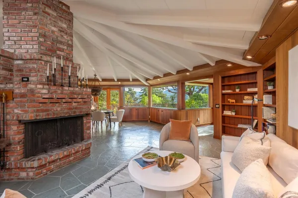 view of an outdoor space with seating area