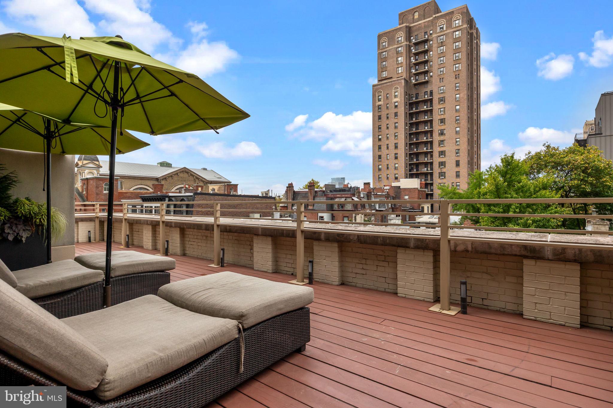 202 West Rittenhouse Square, Unit 2608 Philadelphia, PA 19103 - Photo 27 of 35 a view of roof deck with outdoor seating and city view