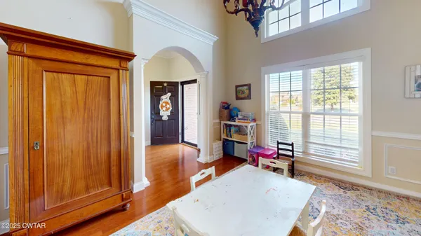 a room with furniture and window