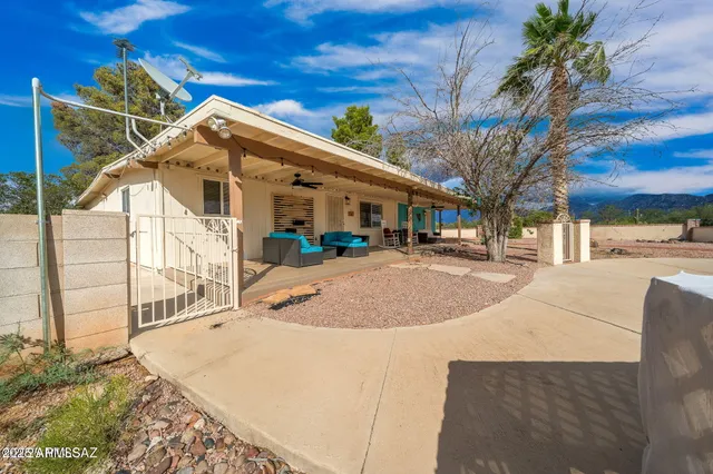 a view of outdoor space with seating area