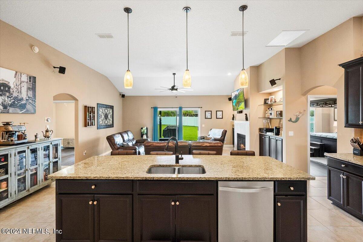 538 Porta Rosa Circle St. Augustine, FL 32092 - Photo 7 of 52 Kitchen to living room