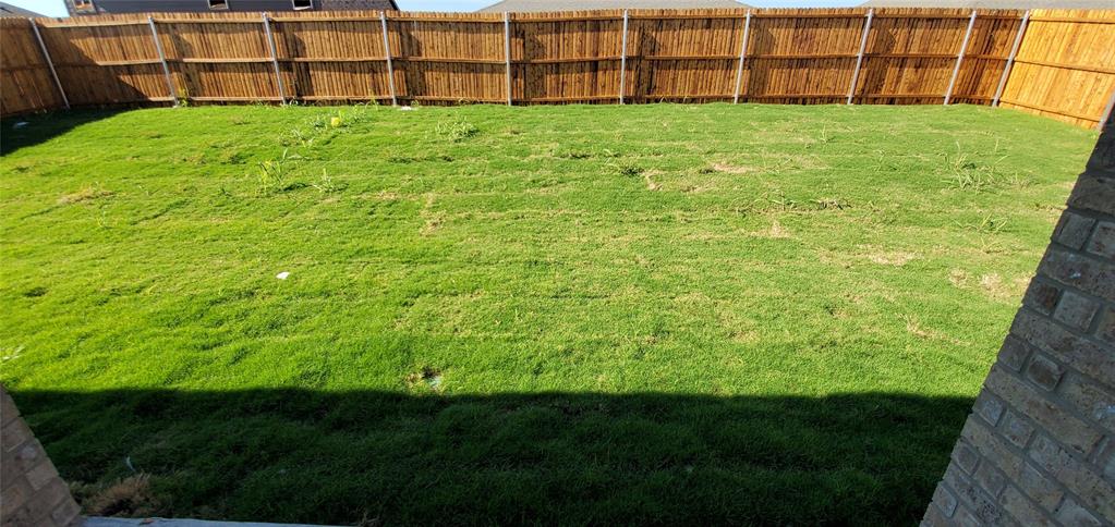2125 Basil Avenue Anna, TX 75409 - Photo 12 of 12 a view of a backyard with plants and wooden fence