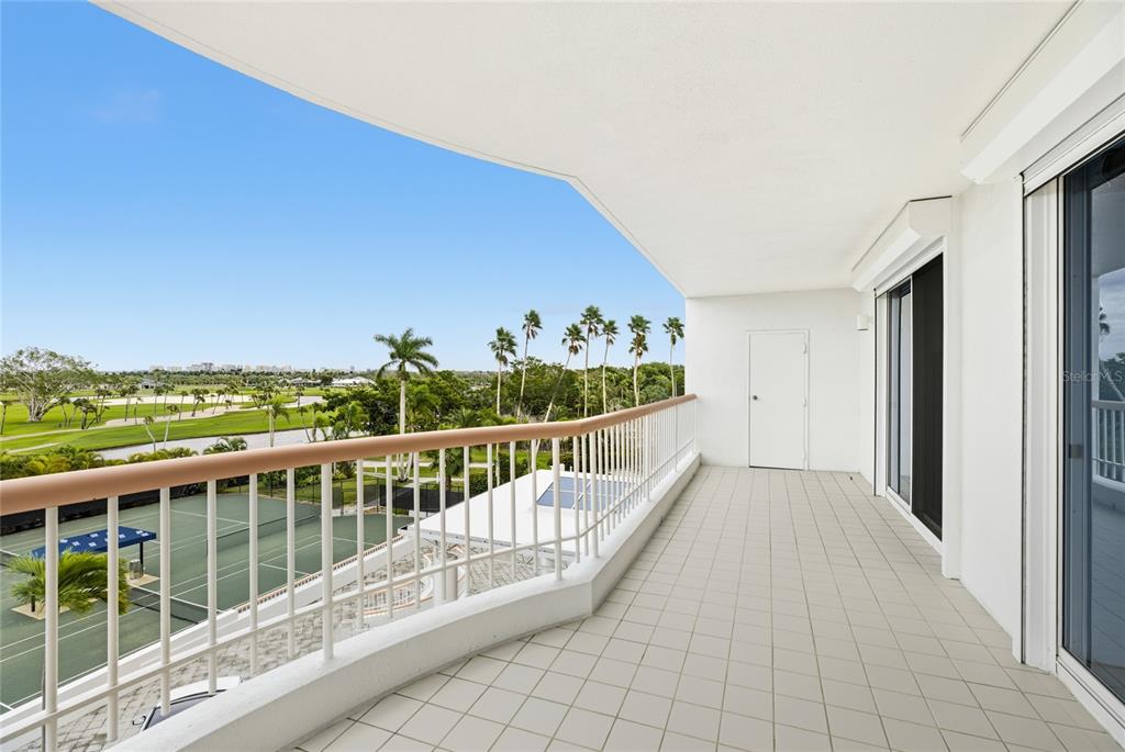 455 Longboat Club Road, Unit 408 Longboat Key, FL 34228 - Photo 30 of 58 a view of balcony with furniture