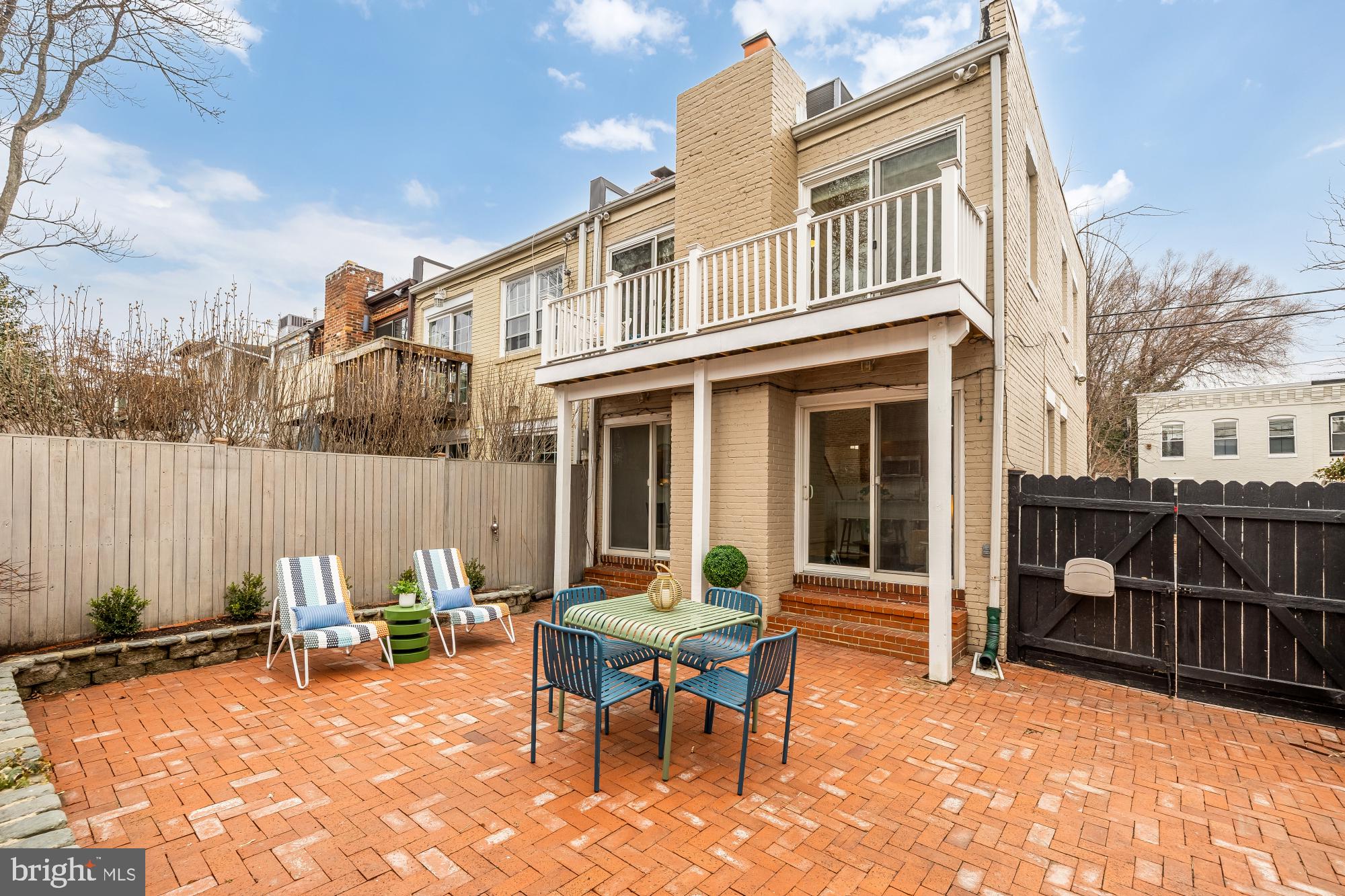 2808 Olive Street Northwest Washington, DC 20007 - Photo 32 of 37 Brick terrace with perimeter garden border