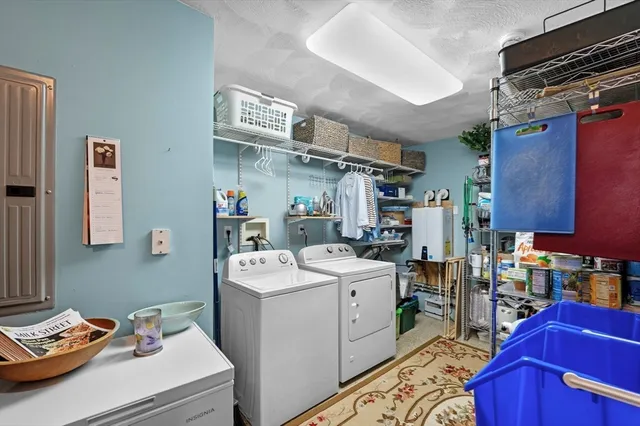 a room with storage and utility