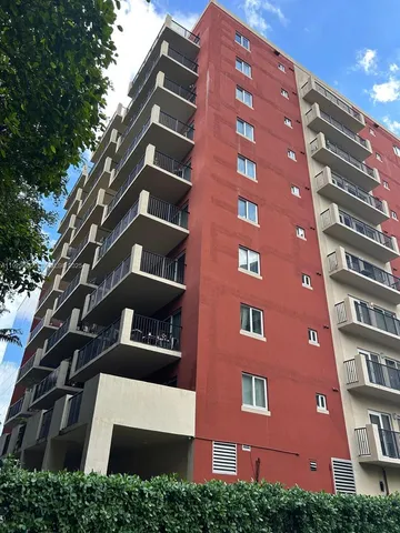 a front view of a building