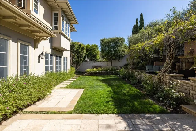 a view of a building with a yard