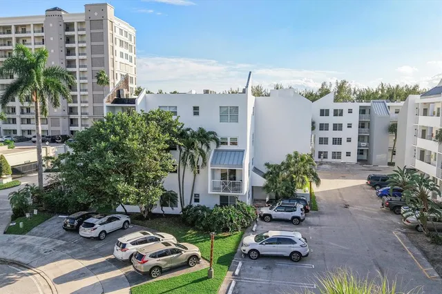 a view of a city with tall buildings