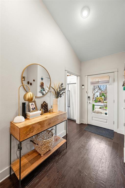 2802 Warren Street, Unit A Austin, TX 78703 - Photo 23 of 29 a view of room with window and wooden floor