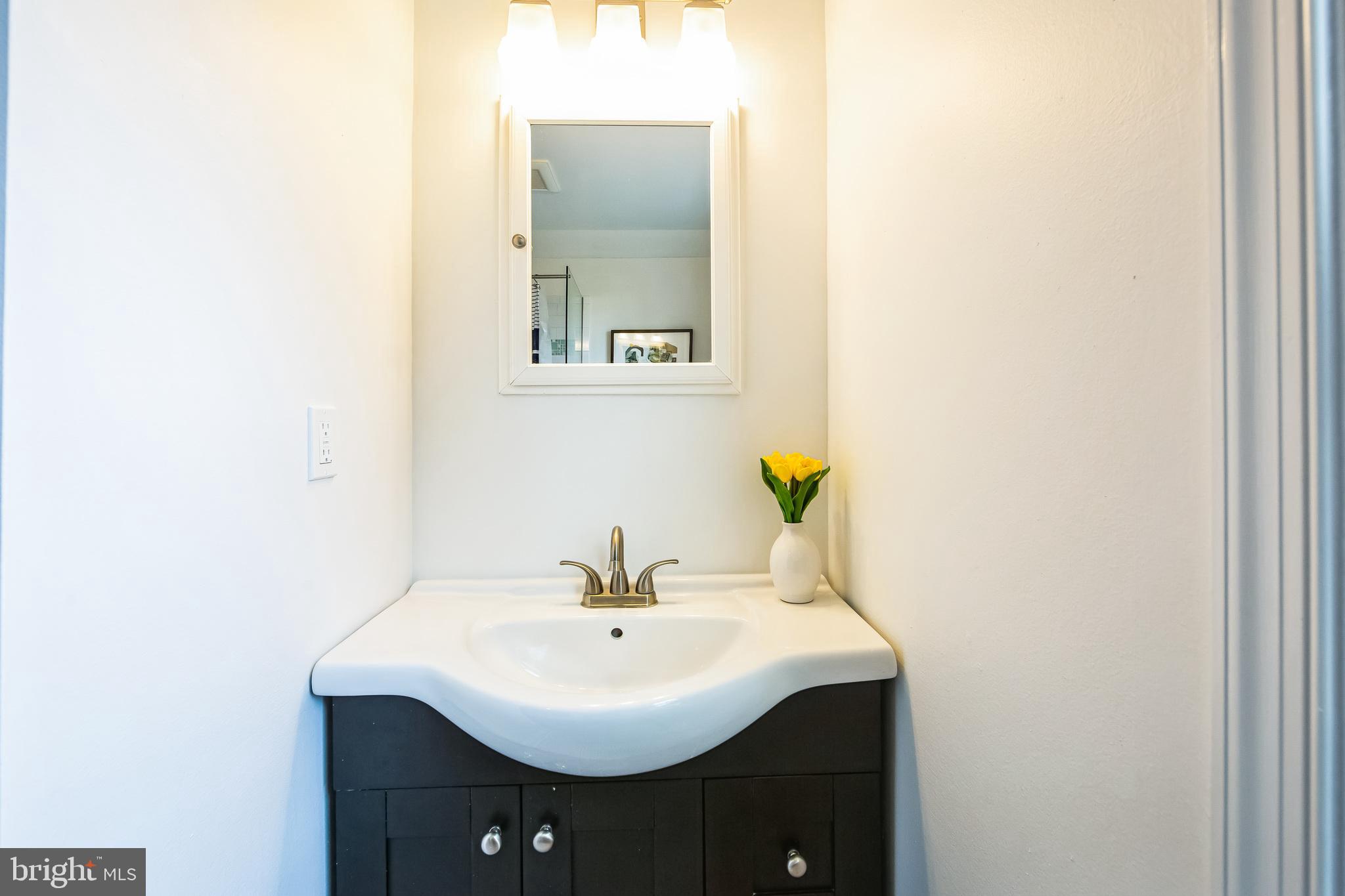 131 Clover Hill Lane Wayne, PA 19087 - Photo 28 of 50 a bathroom with a sink and a mirror
