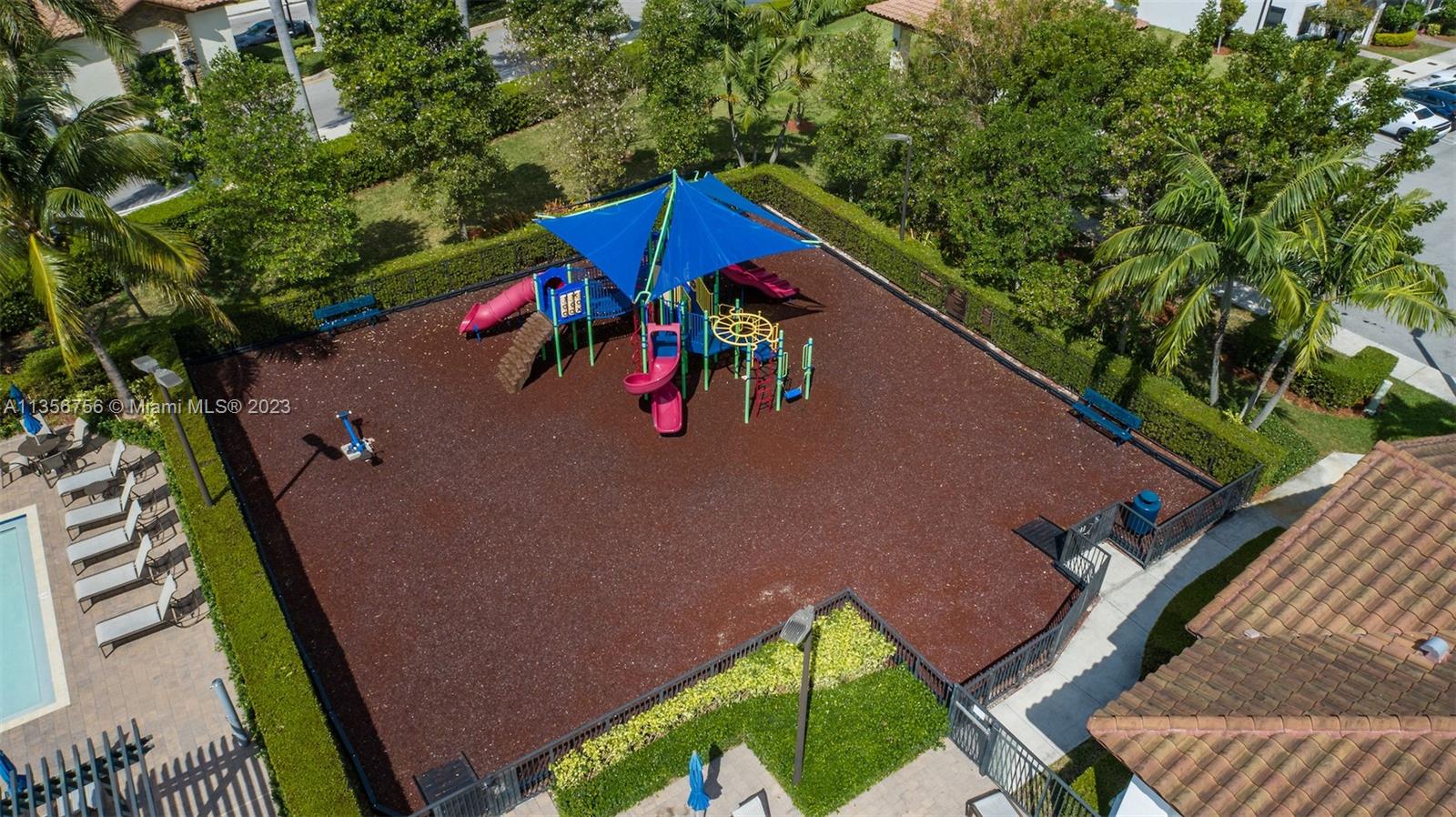 11444 Southwest 251st Street Homestead, FL 33032 - Photo 37 of 40 an aerial view of a tennis ground with large trees