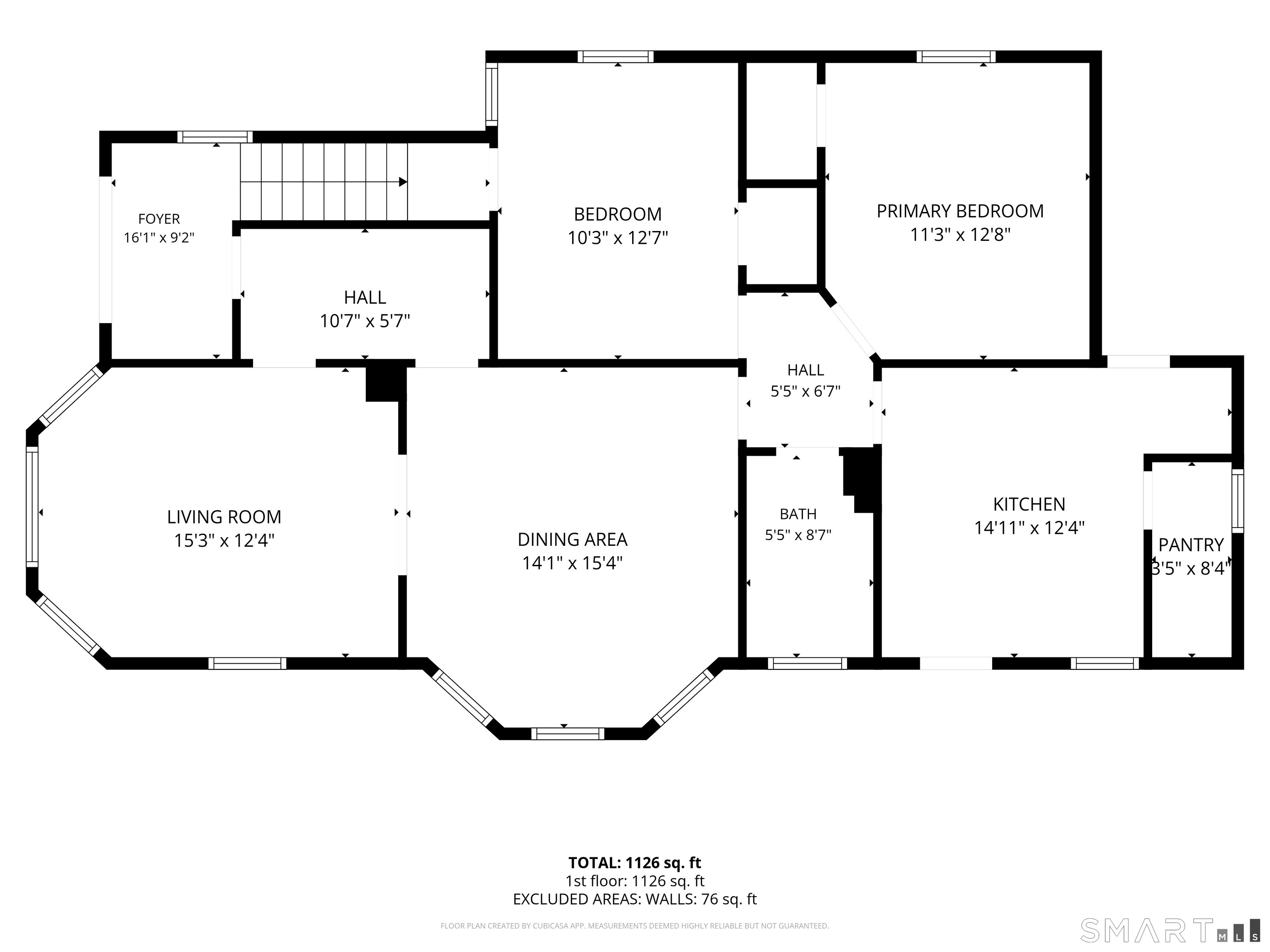 524 Prospect Street Torrington, CT 06790 - Photo 36 of 38 Floor plan of Unit 1.
