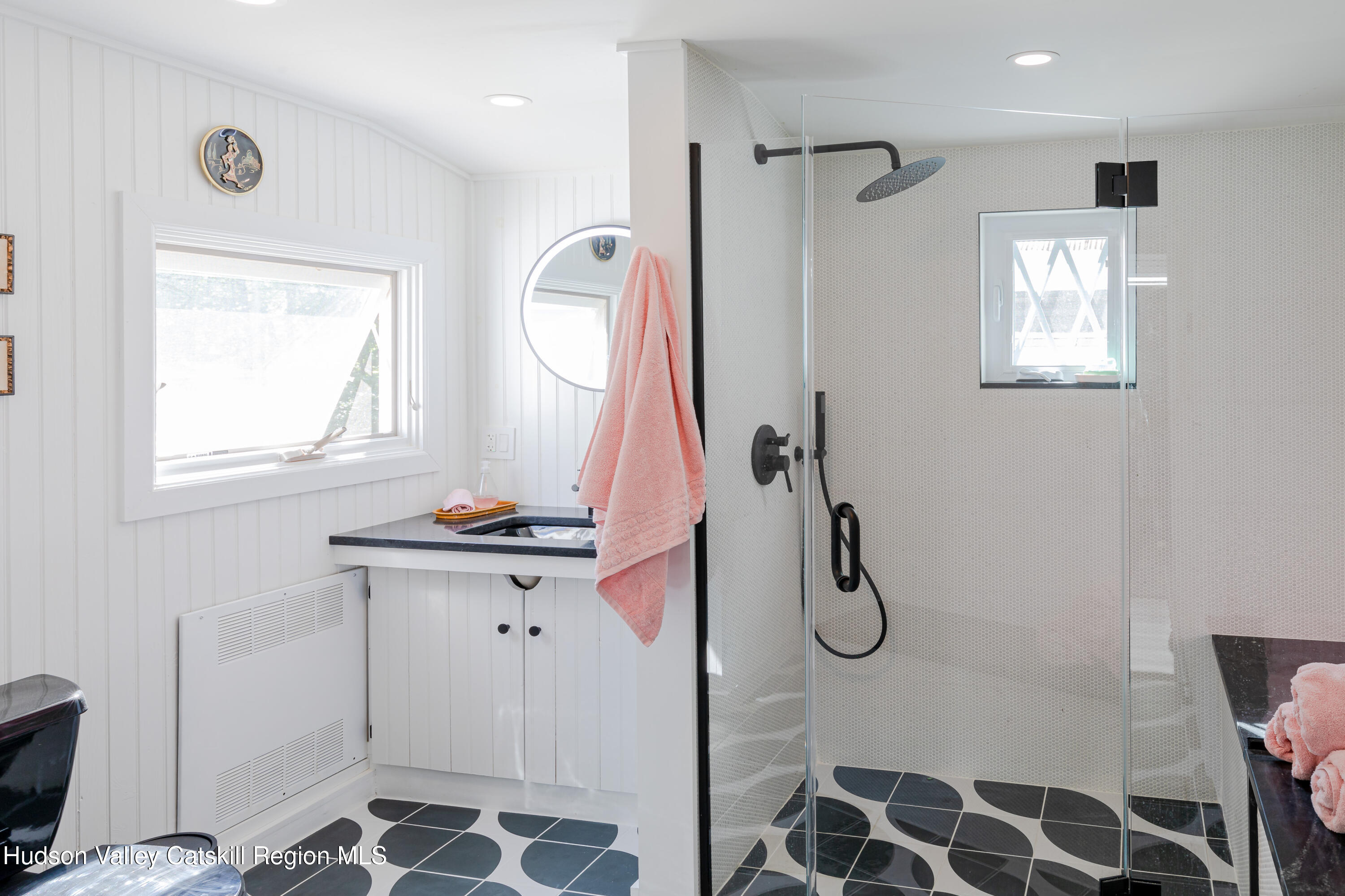 16 Bakertown Road Accord, NY 12404 - Photo 11 of 17 a bathroom with a granite countertop sink a toilet and a mirror