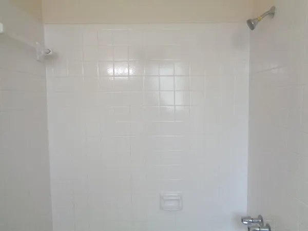 a bathroom with bathtub