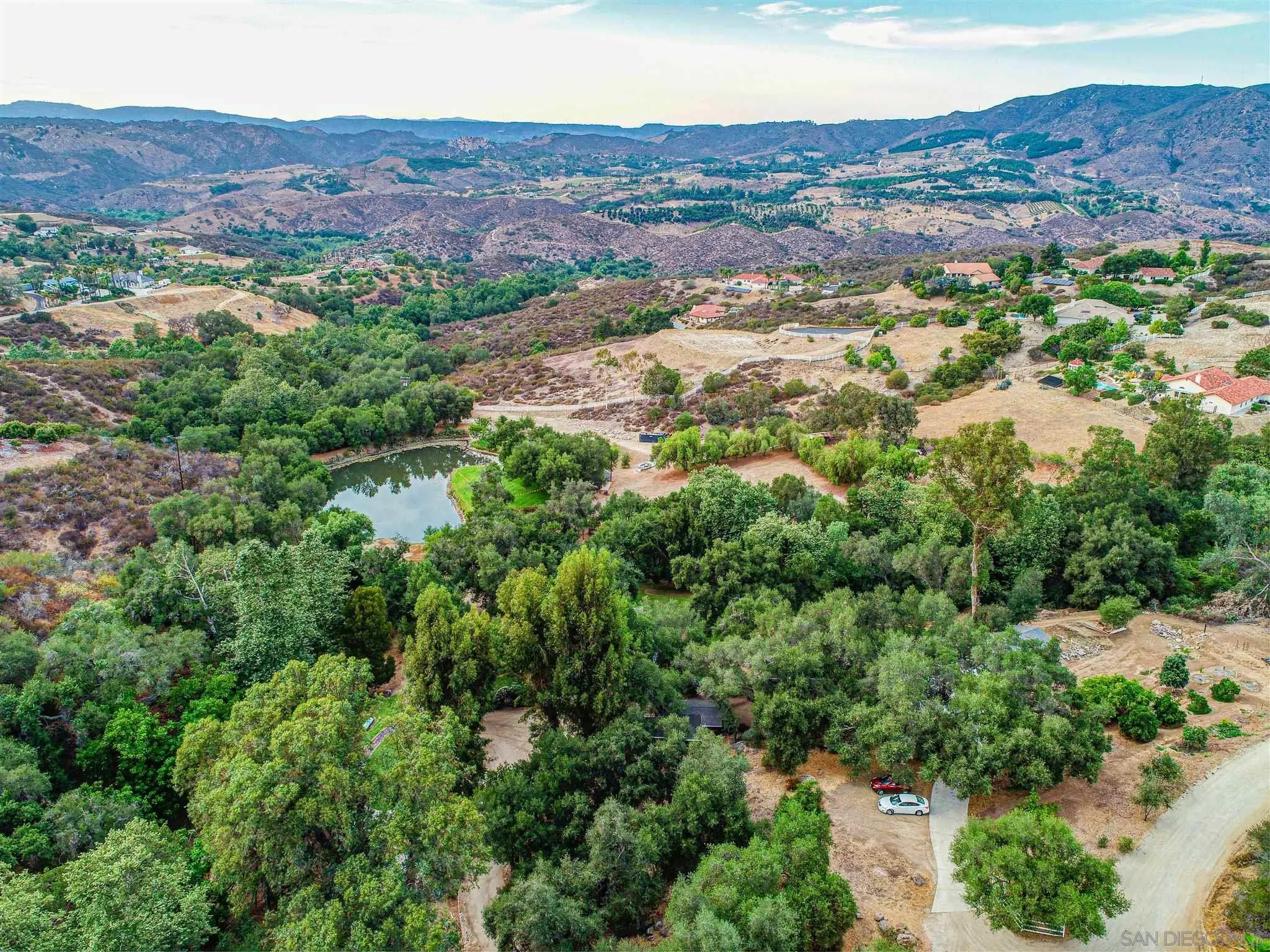 1102 Nicola Ranch Road Fallbrook, CA 92028 - Photo 60 of 63 an aerial view of residential house and sandy dunes
