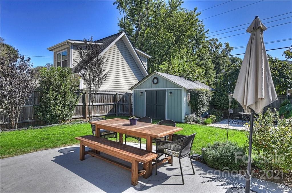 3404 Ritch Avenue Charlotte, NC 28206 - Photo 20 of 33 a view of a patio with a table and chairs