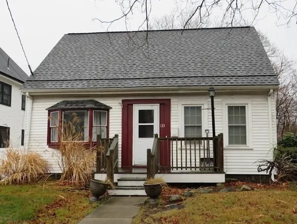 a front view of a house