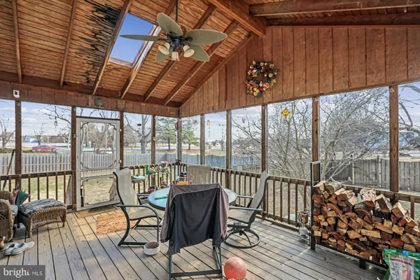 a outdoor space with furniture
