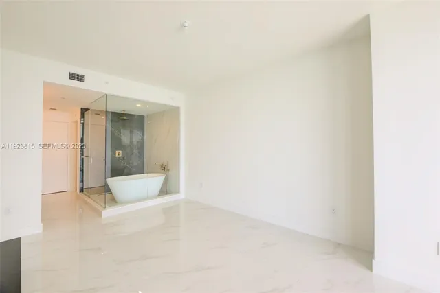 a view of an empty room