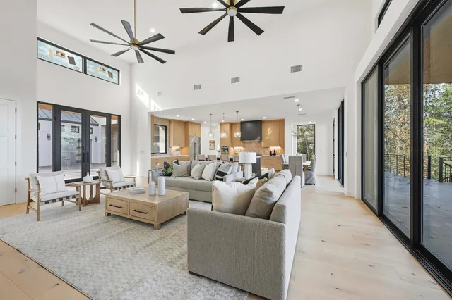 a large kitchen with lots of counter space and appliances