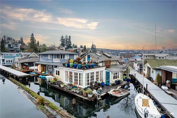 a view of a city with tall buildings