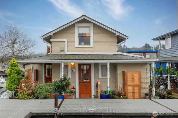 a front view of a house with porch