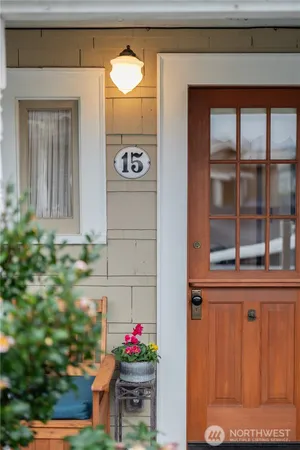a view of front door of house