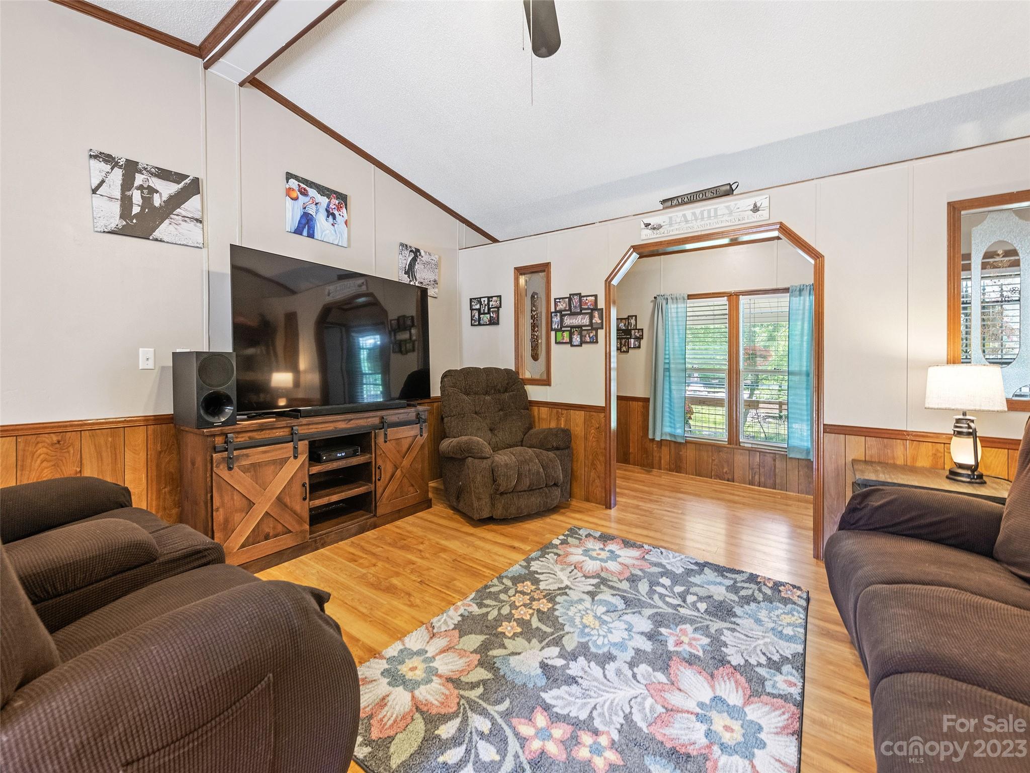 38 Happy Acres Road Waynesville, NC 28785 - Photo 10 of 28 a living room with furniture and a flat screen tv