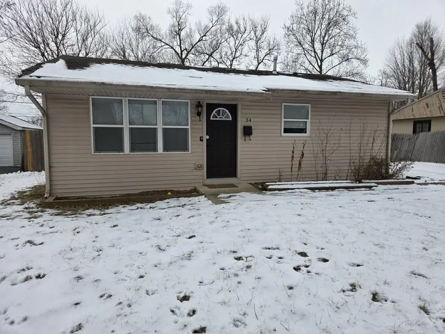 a front view of a house