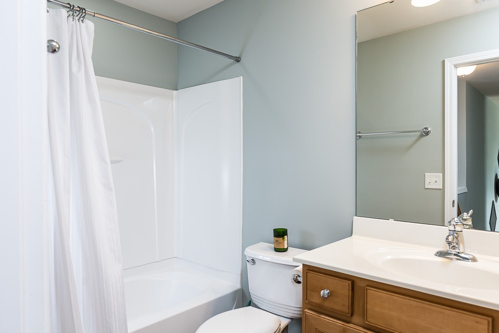 8225 Pilots View Drive Raleigh, NC 27617 - Photo 15 of 20 Freshly painted just for you! Also upstairs you'll find the laundry with front load washer and dryer that convey! Hall Bath