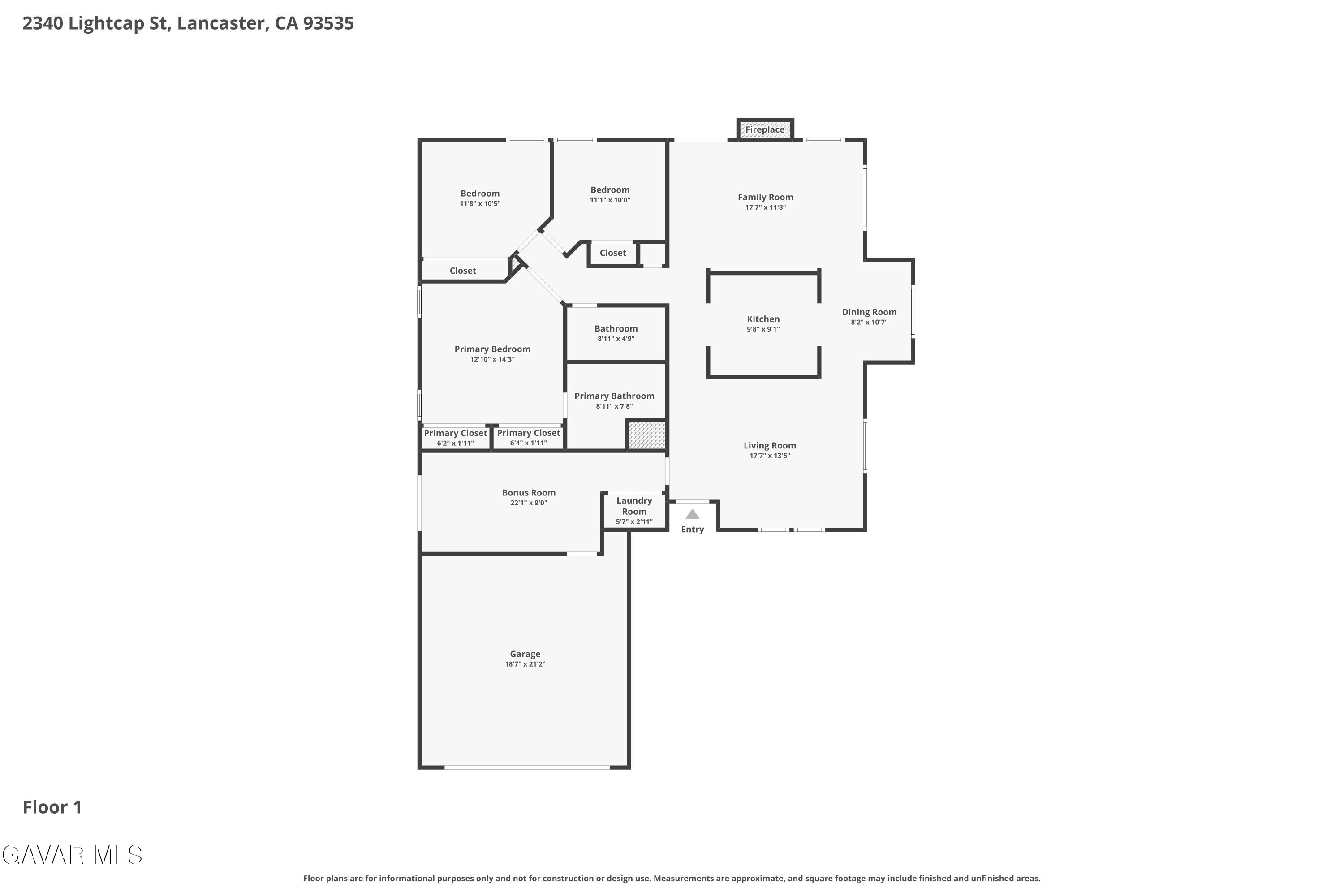 2340 Lightcap Street Lancaster, CA 93535 - Photo 40 of 40 a picture of a floor plan