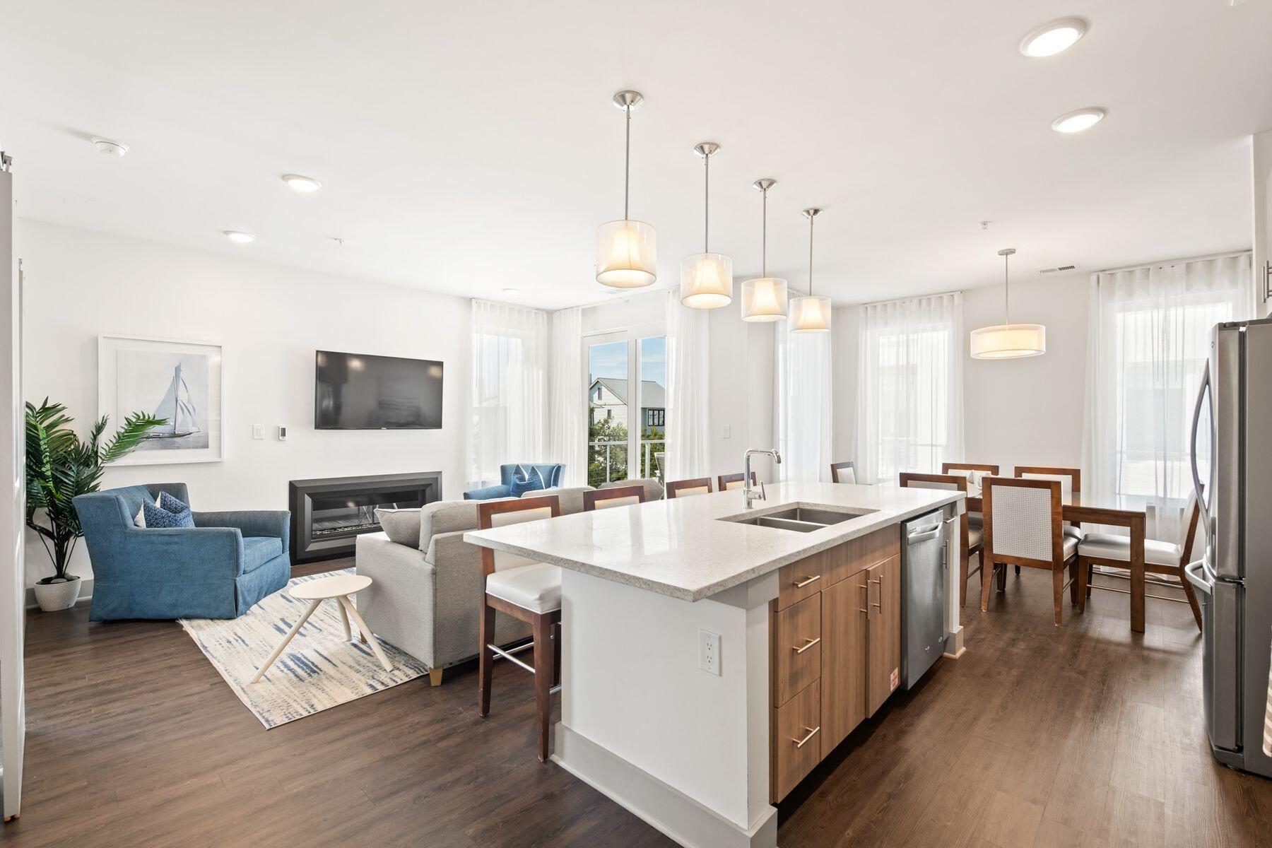 10941 East County Highway 30A, Unit 131 Inlet Beach, FL 32461 - Photo 10 of 54 Kitchen Island