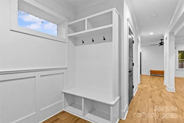 a view of a backyard with sitting area