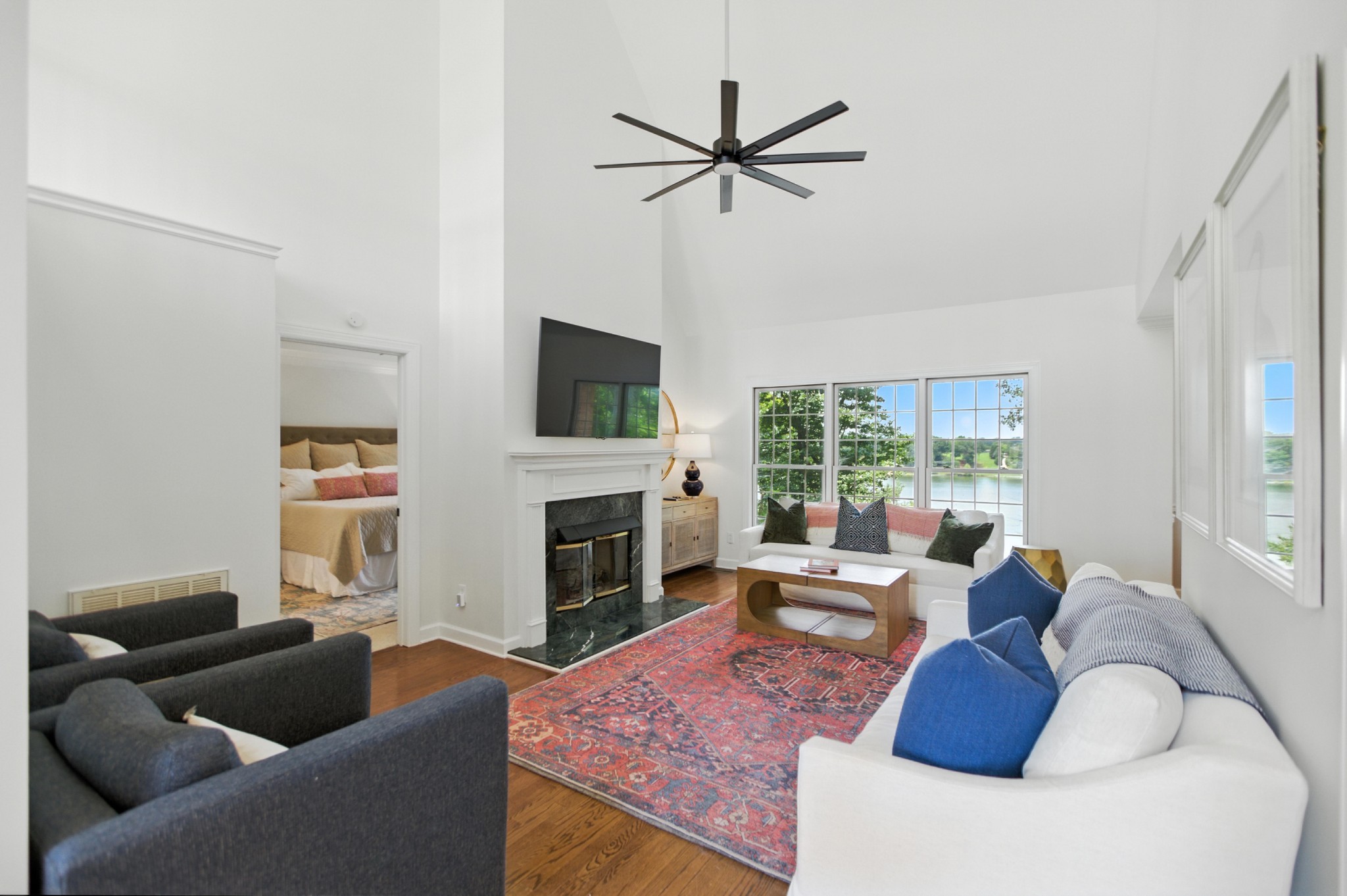 208 Loop Drive Winchester, TN 37398 - Photo 17 of 88 a living room with furniture fireplace and flat screen tv