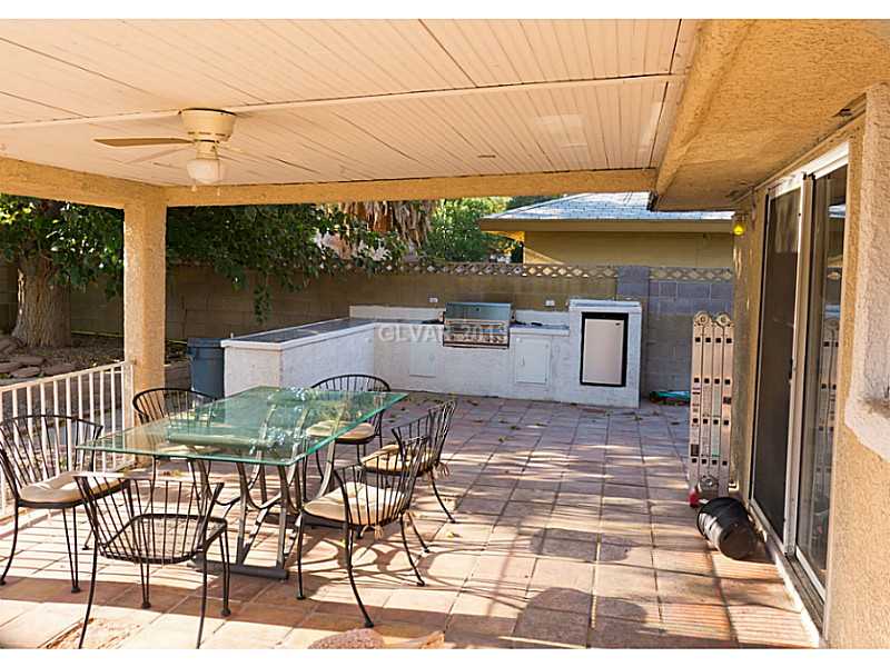 3129 South Topaz Road Las Vegas, NV 89121 - Photo 9 of 23 Property Photo. The Backyard Oasis, Complete With Covered Patio
