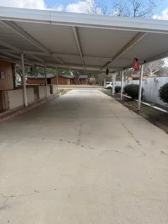 a view of parking garage