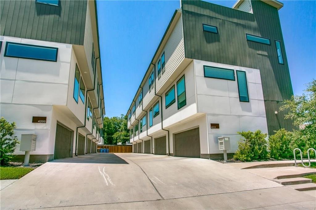 a view of a white building