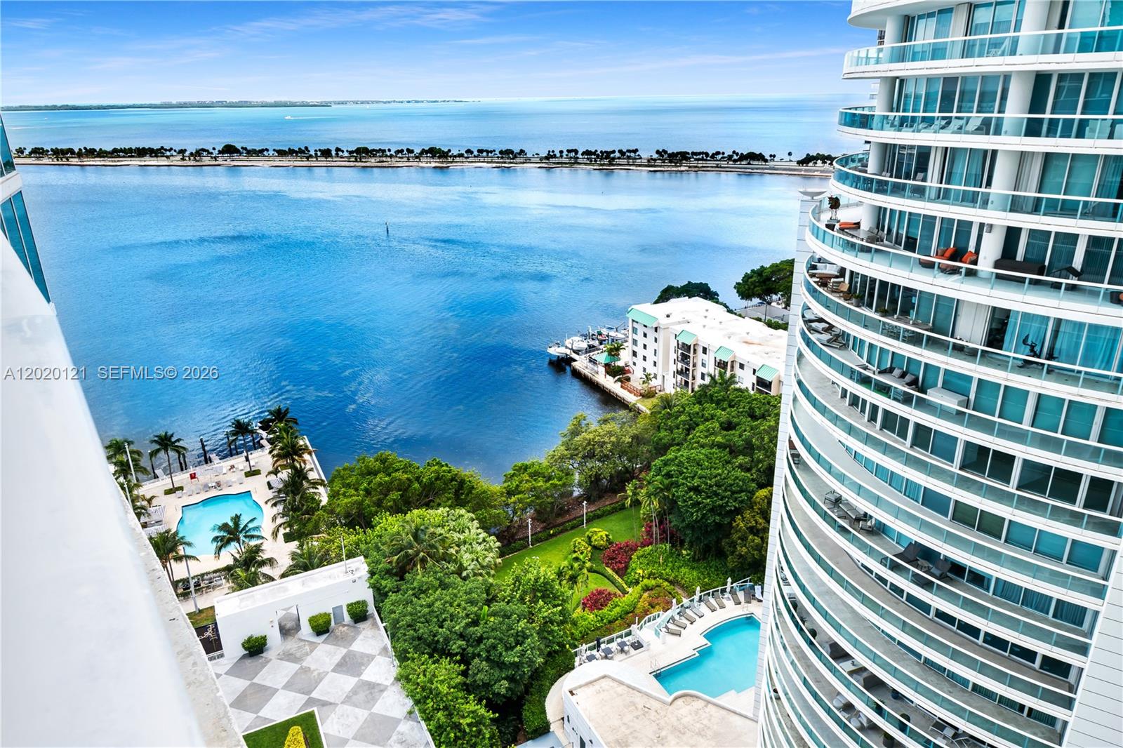2101 Brickell Avenue, Unit 1909 Miami, FL 33129 - Photo 16 of 25 a view of a lake with building in front of it