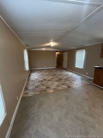 a view of small space with racks on the wall