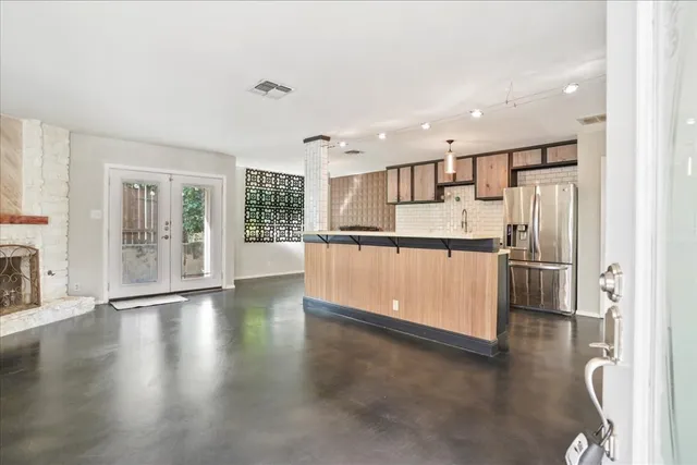 a view of a house with a door